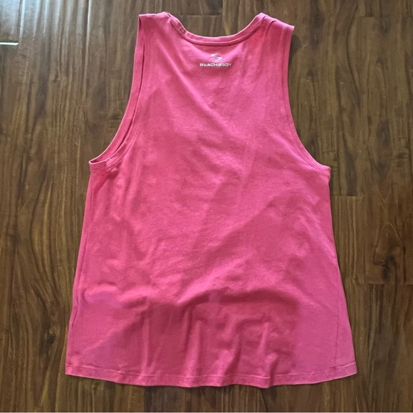 Beachbody Logo Twist Tank Top Coral Pink Size medium - Picture 9 of 10